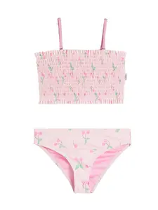 Tween Mahala Smocked Cherry Bikini