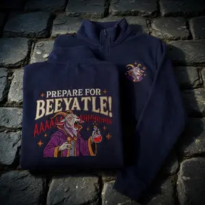 Prepotente Embroidered Quarter Zip 2 Side, Dungeon Crawler Carl Prepare For Byattle LitRPG Fantasy Gamer Booktok Merch