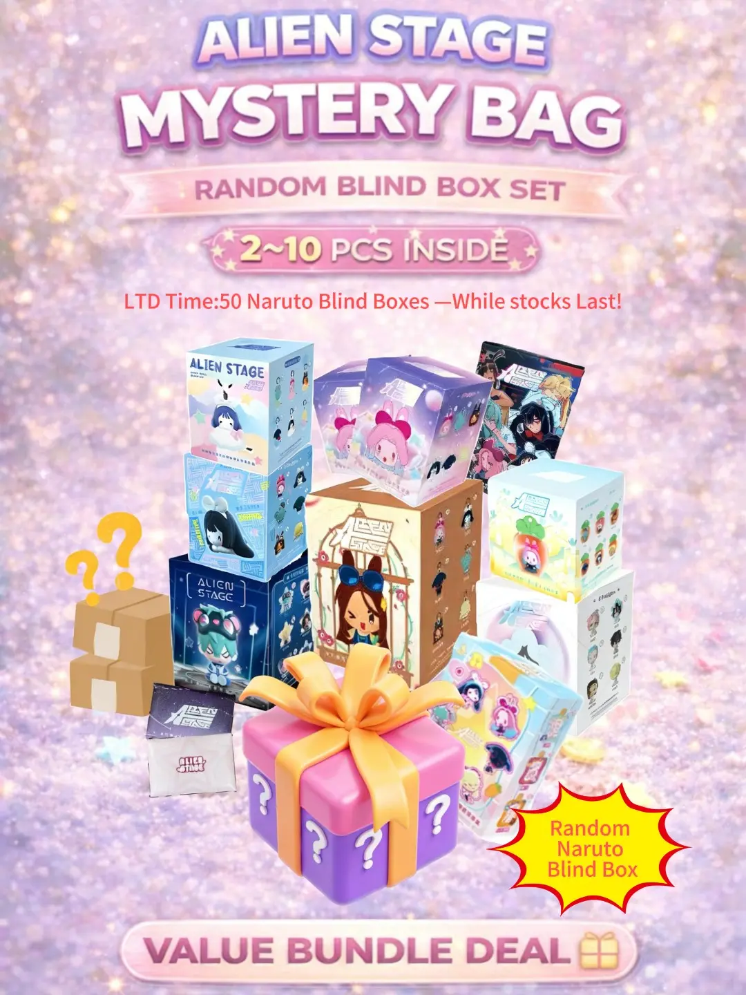 Alien Stage Blind Box Gift Set Series – IvanTill, MiziSua, Hyuluka Mystery Plush Set for Fans & Collectors