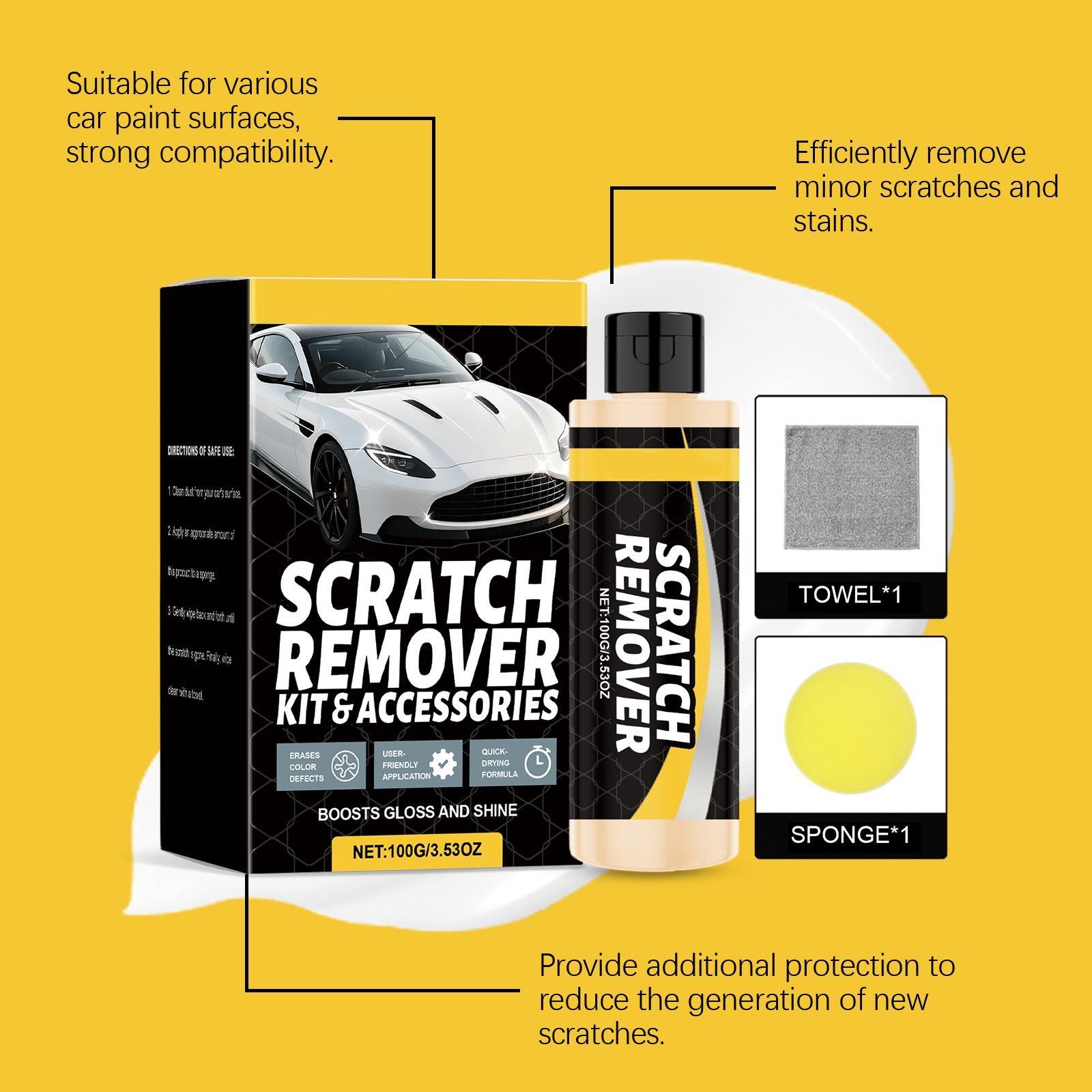 Complete Car Scratch Care Kit | Multi-Surface Paint Repair Cream | Non-Greasy, Polishing & Detailing Vehicle Body