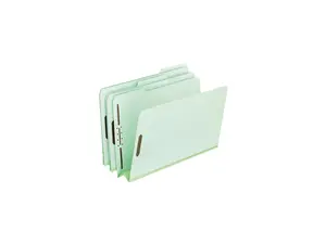 Esselte Pendaflex - 17187 - Pressboard Folders, 2 Fasteners, 3 Expansion, 1/3 Tab, Legal, Green, 25/Box