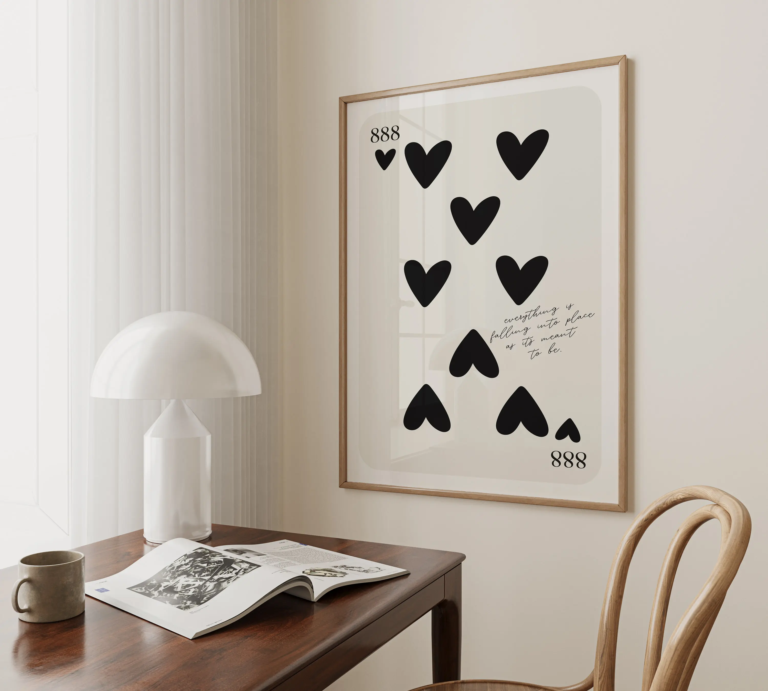Playing Card Print Custom, Angel Number 888 Poster, Angel Number Poster, Angel Number Wall Art Print Poster Prints No Framed, Gifts For Women, Bedroom Decor, Wall Art Home Decor, Wall Art Prints