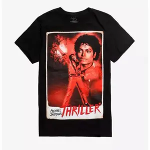 Michael Jackson Thriller Poster T-Shirt - 100% Cotton Oversize Unisex Fashion Tee for Men & Women - Gift for Friends & Family