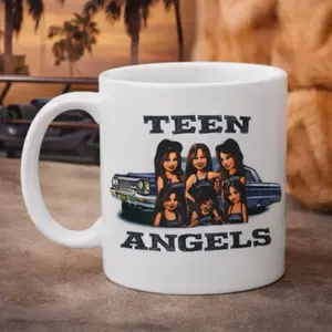Teen Angels Coffee Mug - White Ceramic Mug with Teen Angels Design, Ideal for Coffee and Tea, Perfect for Fans of the Show