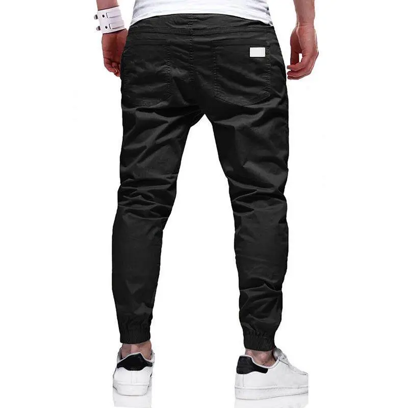 Men&rsquo;s 3-Pack Casual Jogger Pants &ndash; Khaki, Gray & Black &ndash; Elastic waistband with drawstring, ribbed cuffs, PU patch detail &ndash; Lightweight 100% polyester fabric &ndash; Perfect for streetwear, travel, everyday wear &ndash; Sizes S&ndash;XXL. We recommend choosing one size lar