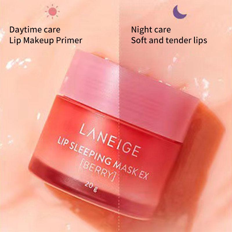 Original LANEIGE 20g Strawberry Fruit Lip Sleeping Mask Moisturize Nourish Lip Balm Fade Lip Lines Lip Care Korean Cosmetics