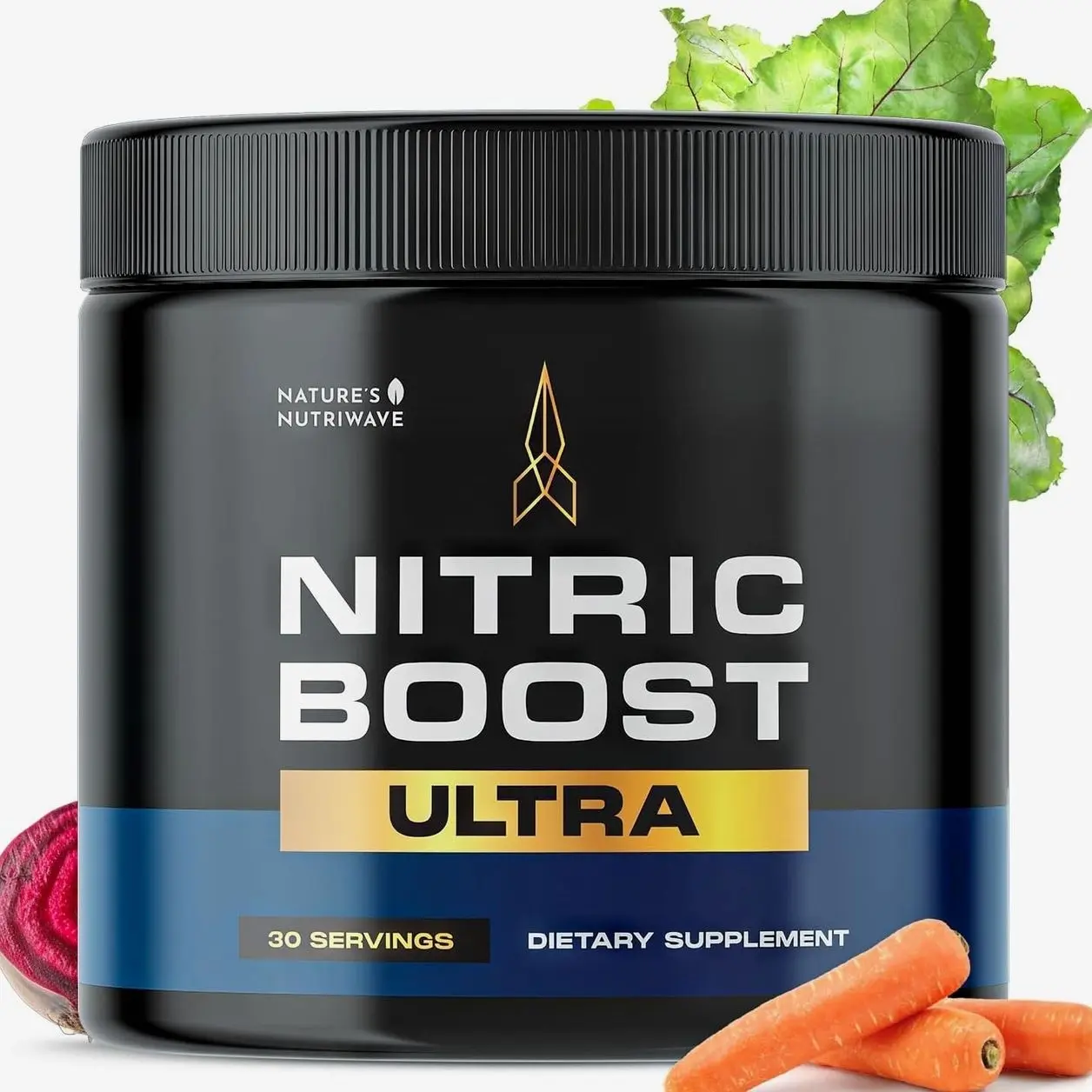 Nitric Boost Ultra Powder - Made in The USA, GMP-Certified, Non-GMO, Non-Habit Forming Formula - 30 Servings, 1 Month Supply