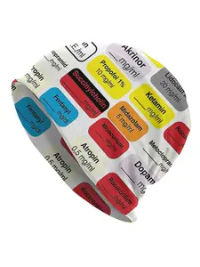 Autumn Spring Hats for Doctors Nurses, Fitted Beanie Cap, All-Season Wear, Casual Style, Unisex Design, Perfect for Healthcare Professionals