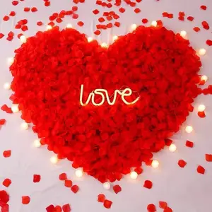500g Rose Petals, Artificial Petals, Used For Scattering On Dining Tables, Floors, And Bed Surfaces. Suitable For Romantic Nights, Weddings, Events, Parties, Valentine's Day Decorations