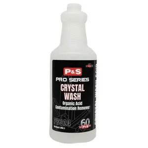 P&S Pro Series Crystal Wash Organic Acid Contamination Remover Spray Bottle PB324 Color-Coded Pre-Labeled for Easy Identification