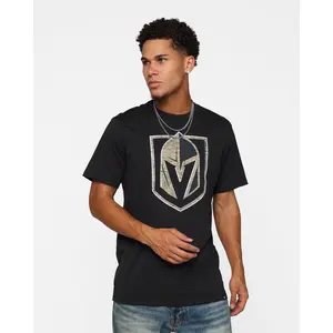 47 Brand Vegas Golden Knights Flint Black T-Shirt Black