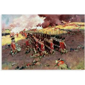 The Battle of Bunker Hill Poster Wall Art Printing Canvas Painting Aesthetic Posters Bedroom Office Apartment Dormitory Bedroom Wall Decoration 36x24inch(90x60cm) Unframe-style