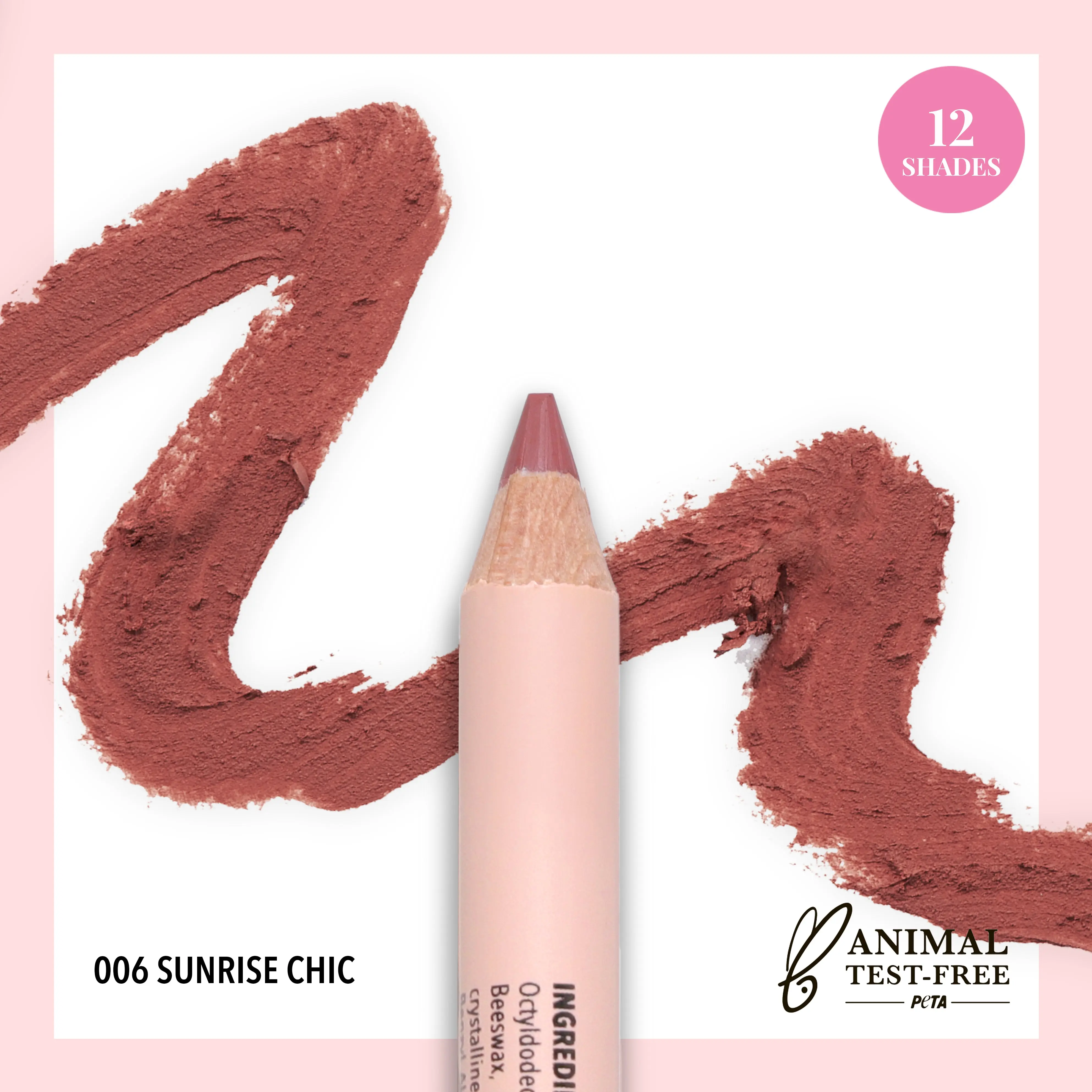 MOIRA | Signature Lip Pencil (006, Sunrise Chic) | Creamy Lip Liner for Precise Definition & Long-Lasting Wear