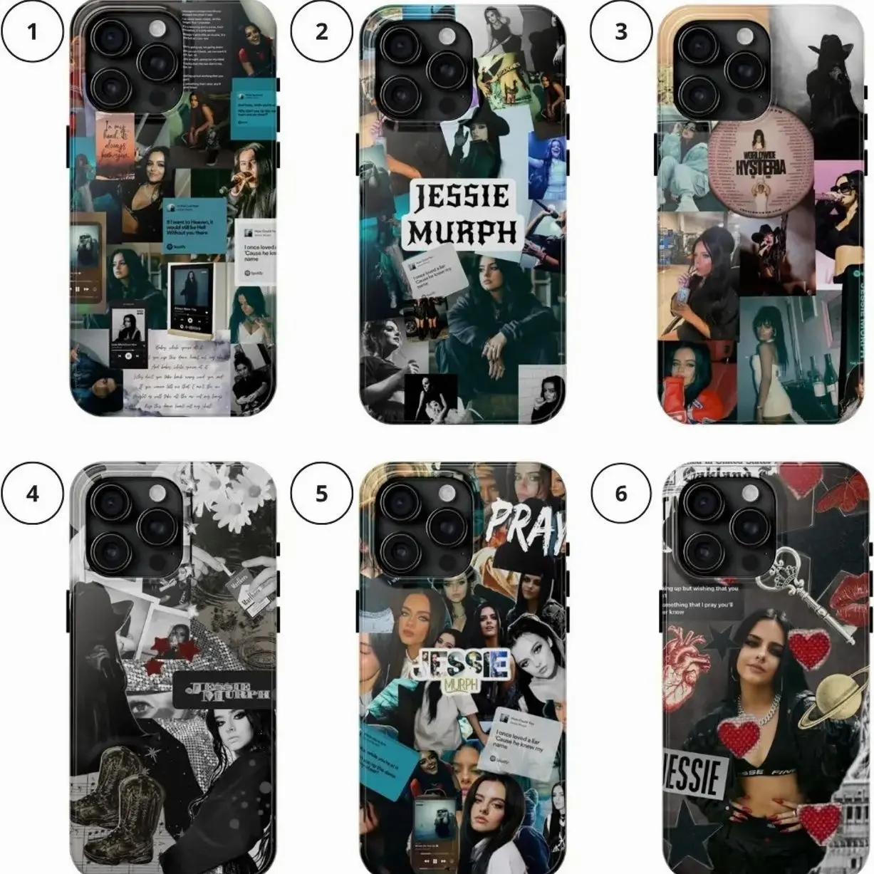 Jessie Murph Phone Case, Compatible for iPhone17 ProMax /16/15/14/13/12/11 Plus for Samsung phones, suitable for both men and women,  Perfect Gift for Women Men.A gift for the fans