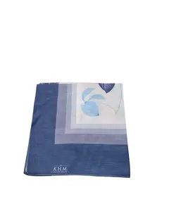 Blue Petal Square Scarf