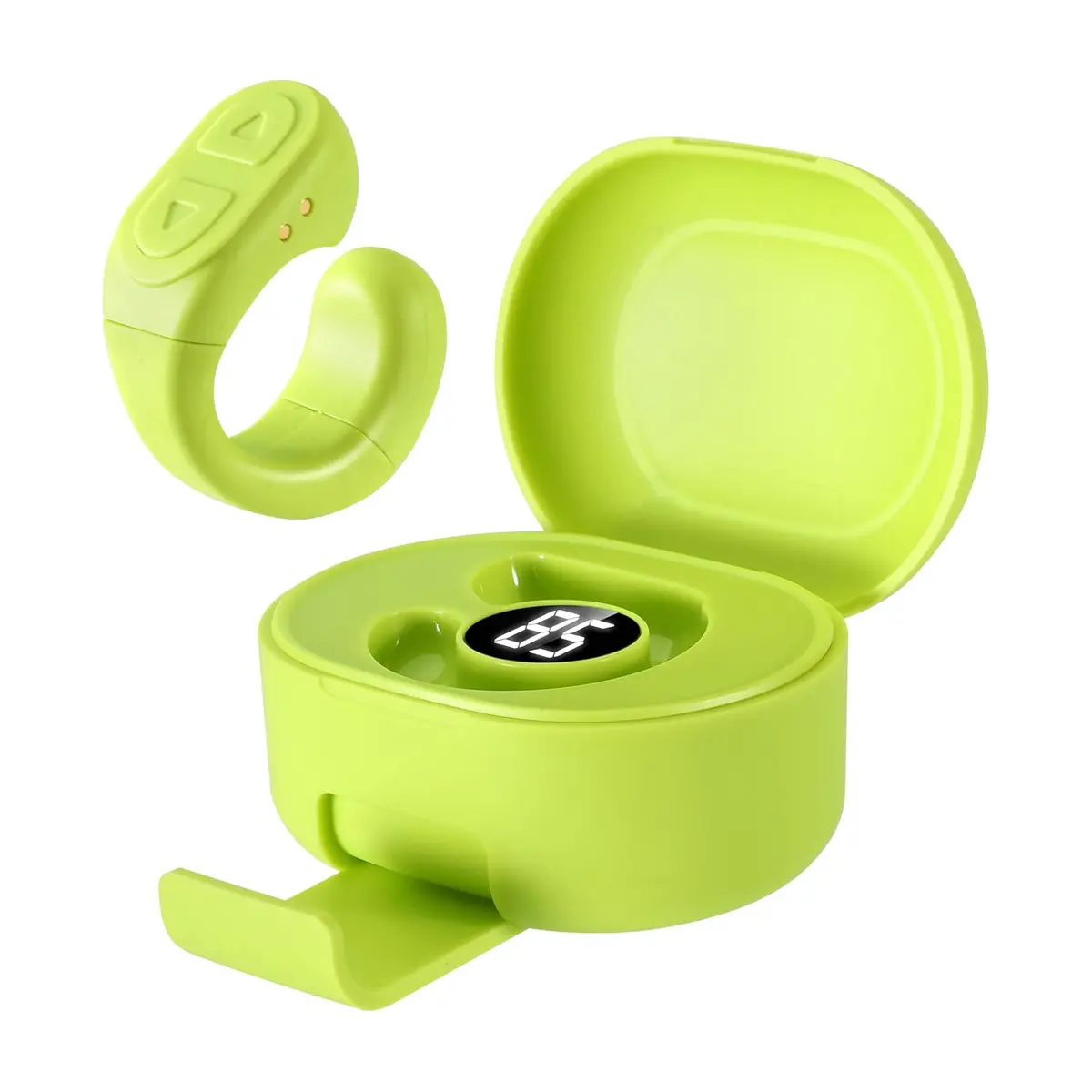 Upgraded Bluetooth Scrolling Ring Accessory - Plastic Mobile Phone Gadget with Retractable Stand, Camera Shutter Selfie Control, Charging Function, Compatible with iPhone, iPad, iOS & Android Smartphones (Photographic Kit Accessory), Accessories