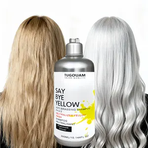 Goodbye Yellow Shampoo | Neutralizes Brassiness and Yellowing | Purple Shampoo | Eliminates Copper Tones | Rich Lather | Floral Fragrance | Platinum Blonde Hair Care Cleanser| Sulfate-Free Formula | Suitable for Gray, Silver, and Blonde Tones
