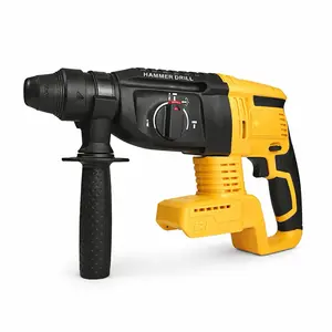 Brushless Cordless Rotary Hammer Drill 5/16 drive inch 26mm Four-speed Adjusting Electric Hammer Power tool