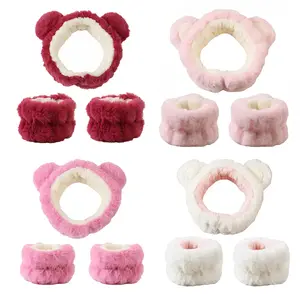 3pcs Cute Bear Headband Set