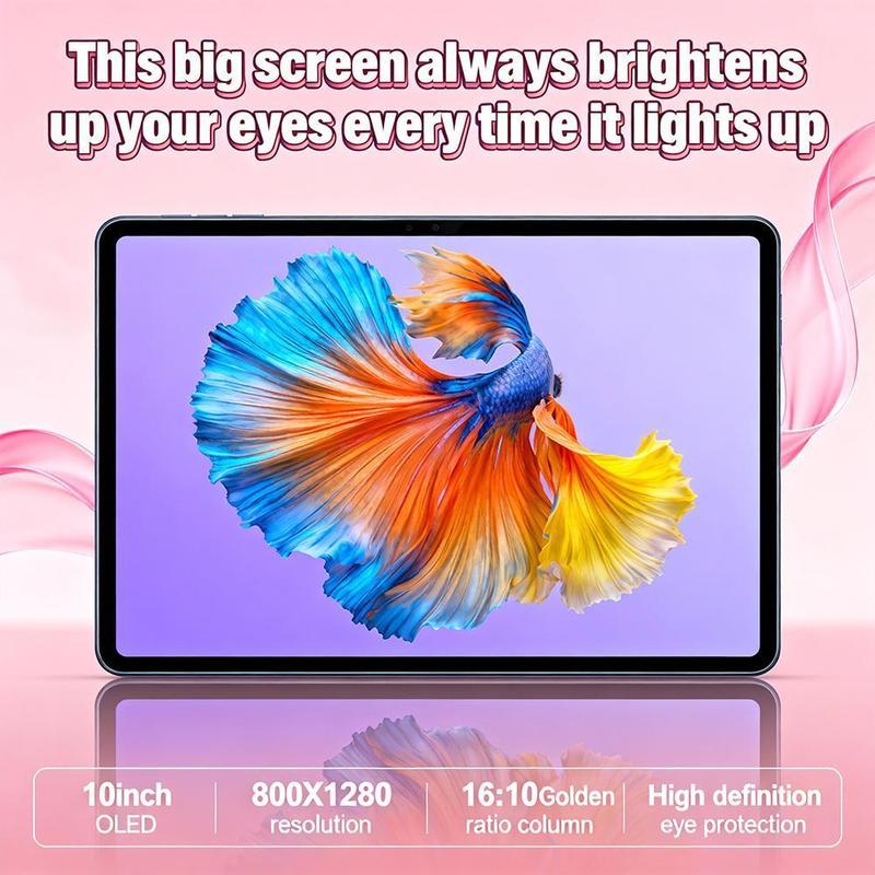 Android 15 Tablet 10.1", Tablet with Keyboard Mouse Stylus & Case, 4GB RAM 64GB ROM, Dual SIM, 1280x800 IPS, 13MP Camera, 5000mAh,for Valentine’s Day Gift