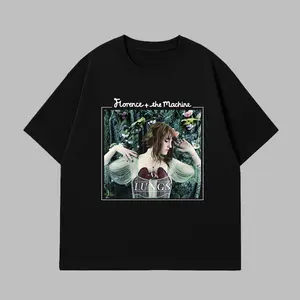 Love Florence And The Machine Gildan T-Shirt, Vintage Indie Rock Band Shirt, Retro Music Tour Graphic Tee, Classic Fan Merch Style, Casual Cotton Streetwear Top