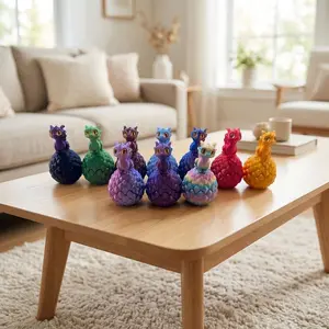 10-Piece Set 3D Printed Dragon Egg Kit, Includes Mini Cute Baby Dragons, Decorative Animal Figurines, Perfect Home Office Decoration Gift, Cute Desktop Decoration, Home Decor Ornament