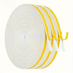 Weather Stripping Tape, High-Density Insulation Self Adhesive Seal Strong Adhesive Strip for Door Frames, Windows, Suitable for Outdoor, Wall, Sewing, Packaging, Arts and Crafts