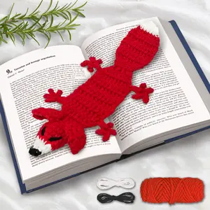 YAMAXIN Animal Bookmark Crochet Kit, Complete Set with Hook, Instructions Manual, Detailed Tutorial Video, Random Accessory Colors