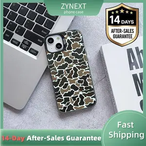Camo Vintage Sitka Camouflage Black Shockproof Phone Case For iPhone 11 12 13 14 15 16 Pro Max Plus , Compatible with MagSafe Magnetic 193-31