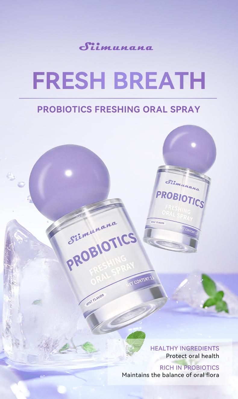 Probiotic Oral Spray 20ml - Fresh Breath & Oral Care, Sugar-Free, Portable,Breath Freshener for Long-Lasting Freshness & Oral Care Gentle Probiotic Oral Spray 20ml - Fresh Breath & Oral Care, Sugar-Free, Portable,Breath Freshener for Long-Lasting Freshness & Oral Care Gentle