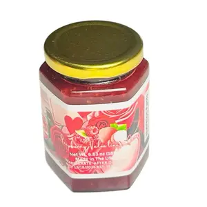 Shari Bears Raspberry Lychee's Valentine Jam - 11.55 oz (340 g) - Made in the USA Flavor Sweet Dip Pickled Snacks Flavored Pickle Pouch