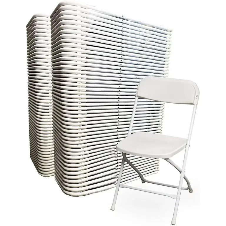 Plastic Folding Chairs 100 Pack