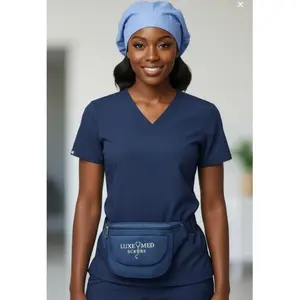 Luxe Med Scrub Cap - Premium Breathable Fabric, Adjustable Tie-Back, Moisture-Wicking, Quick-Dry, Machine Washable, Fade Resistant, Custom Fit