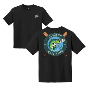 Youth and adult Dinger Bait Shop Fishing shirt, baseball lifestyle clothes, toddler boy clothing, country boy clothes, back to school outfit, youth Casual Wear, Gift For Son And Daughter, Toddler graphic tees, hoilday shirt, Ice Cream baseball Drip lover