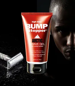 BUMP STOPPER Arctic Shave Gel - High Time Formula with Aloe Vera, Tea Tree & Aloe Vera for Comfort and Protection Against Shave Burn