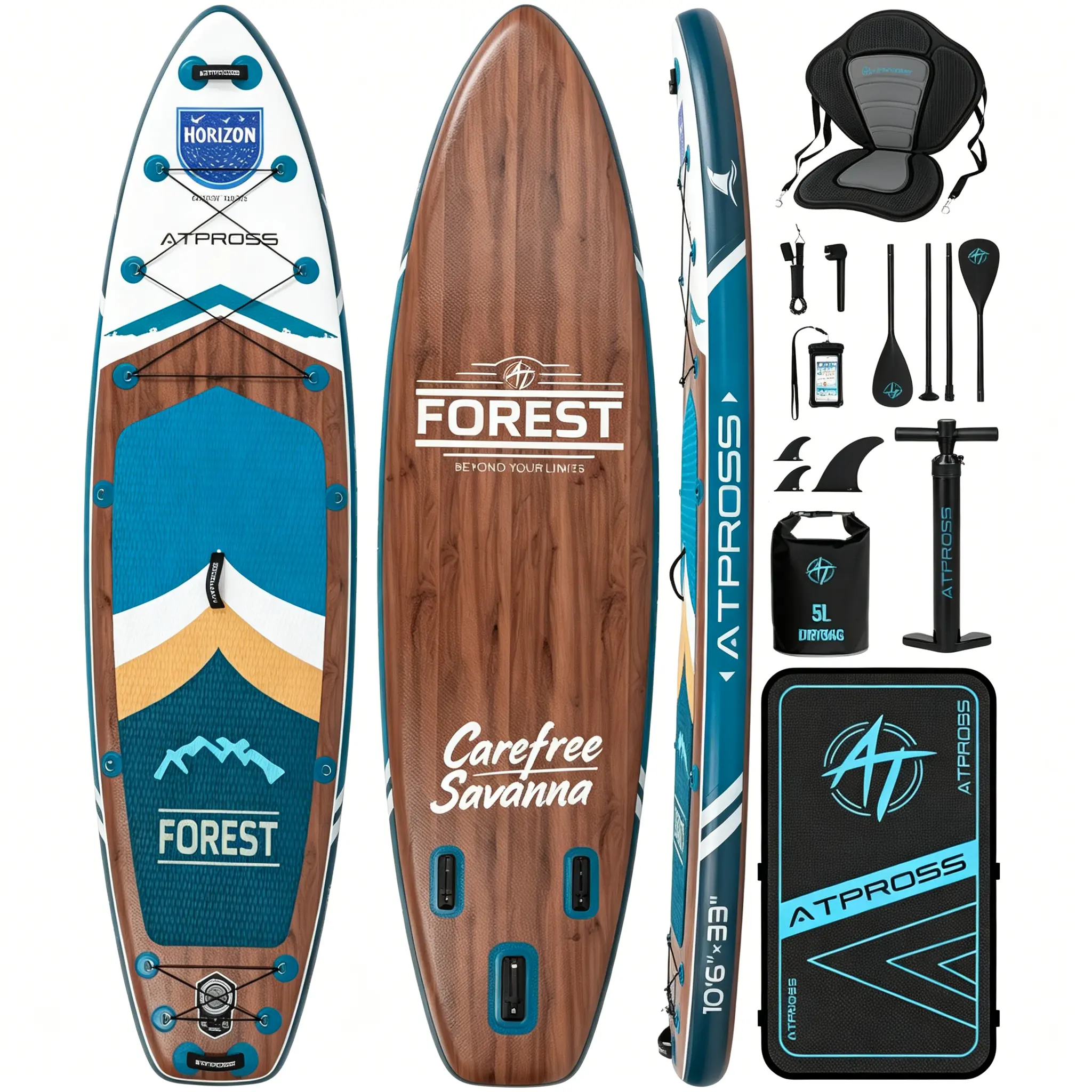 Blue Dark Wood/kayak seat #8P