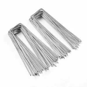 Yescom Turf Staples 6" 12 Gauge Garden Stakes U Pins for Artificial Grass