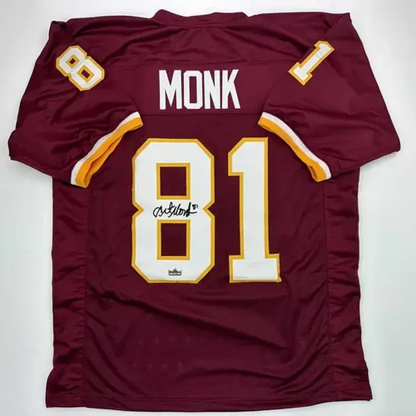 Facsimile Autographed Monk Washington Red Reprint Jersey