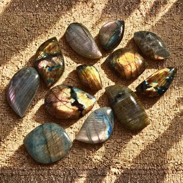 Natural Sunset Labradorite Cabochon