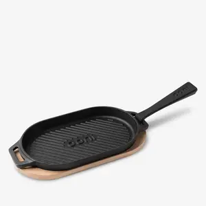 Ooni Cast Iron Grizzler -   Dual-purpose griddle/sizzler combo