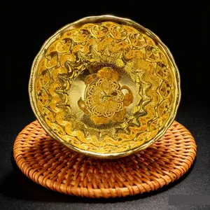 Lucky Golden Jade Abundance Full Golden Phoenix Jianzhan - Handcrafted Tianmu Tea Bowl, Authentic Fujian Craftsmanship, Exquisite Glaze, Collectible Tea Ceremony Ware, Premium Gift for Tea Lovers & Special Events