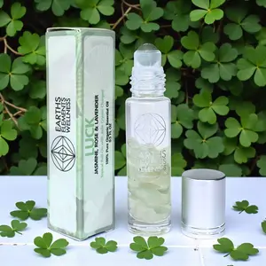 Jade Crystal Essential Oil Roll-On | Luck Aromatherapy Blend
