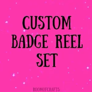 Custom badge reel set