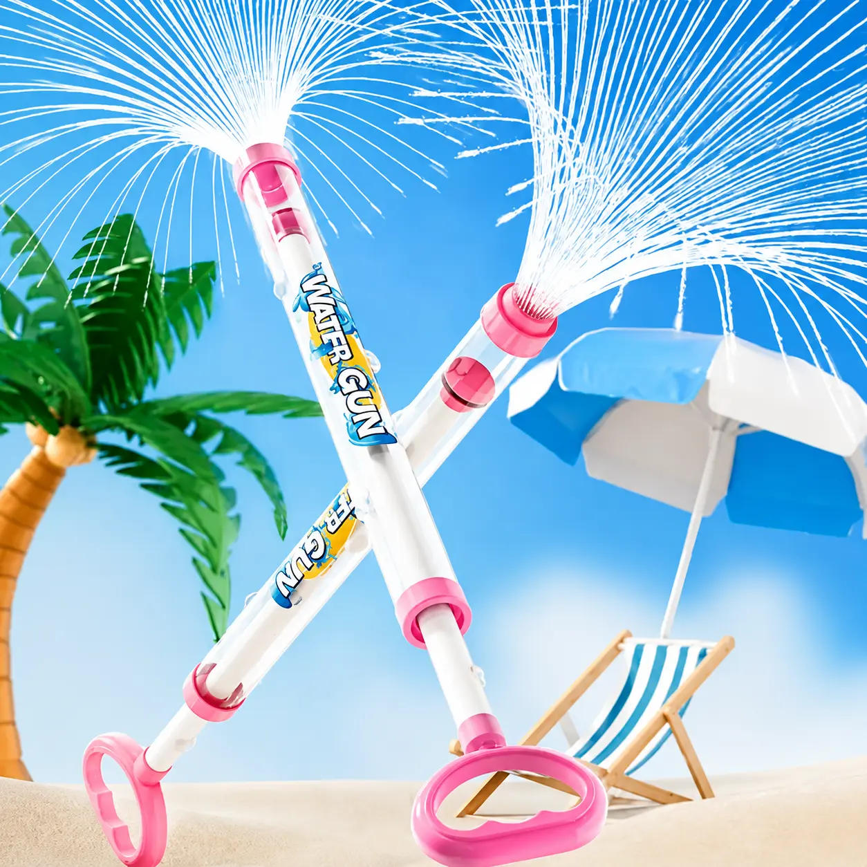 Summer Fireworks ABS Water Gun Toys, Mixed Color, Outdoor Party Gifts for Kids, Suitable for Pool & Beach Activities, Birthday Surprise Party Supplies