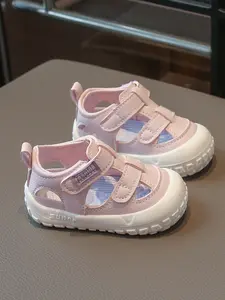 Unisex Safety Velcro Shoes, Breathable Mesh Lining, Anti-Slip Durable Sole, Soft Bottom, Casual Summer Footwear