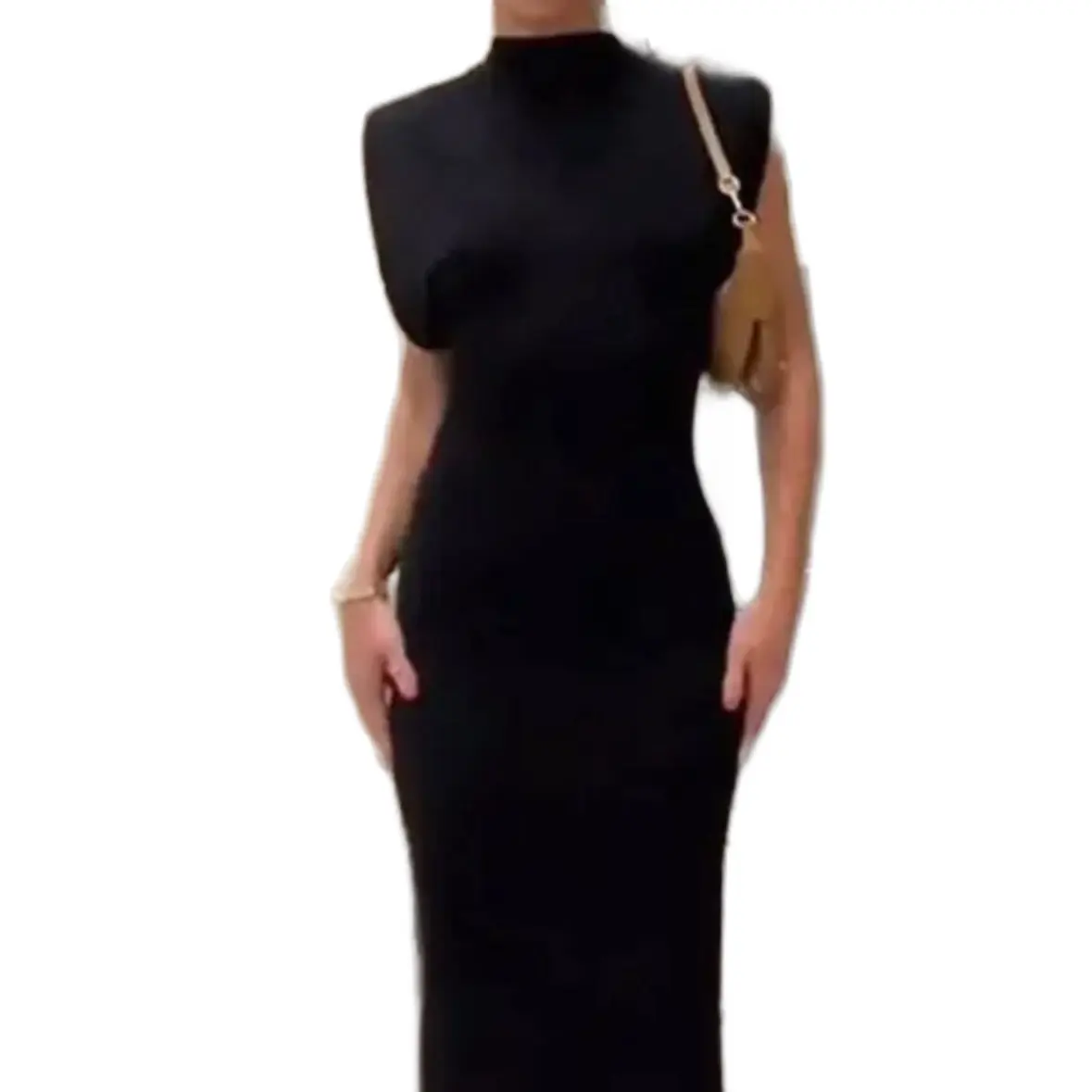 Women's Black Bodycon Midi Dress with Cap Sleeves for Boardroom - Casual, Womenswear - TikTok Shop Women's Black Bodycon Midi Dress with Cap Sleeves for Boardroom - Casual, Womenswear - TikTok Shop