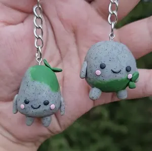Polymer Clay Rock People Keychains - Fashion Accessories, Costume Jewelry & Accessories, Keychains