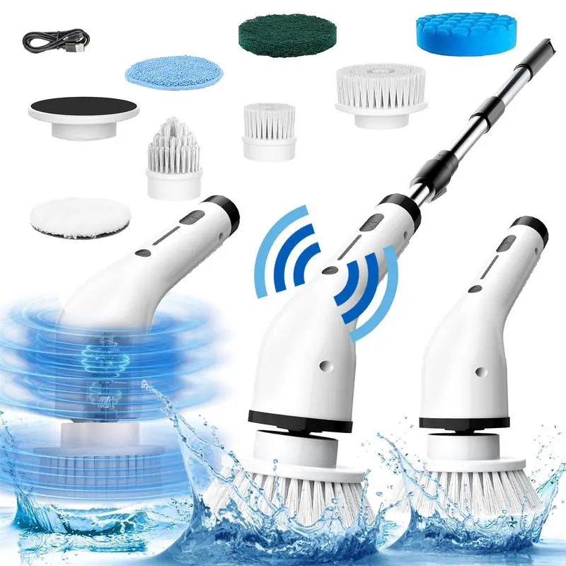 LifEasy A22-C Rechargeable Spin Scrubbing Electric Cleaning Brush - Modern Large-Size Plastic Household Dishwasher, Washable for Households, No