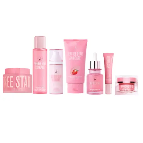 Ultimate Strawberry Skincare Bundle - Includes 7 Strawberry Products in the Jeffree Star Skincare Line