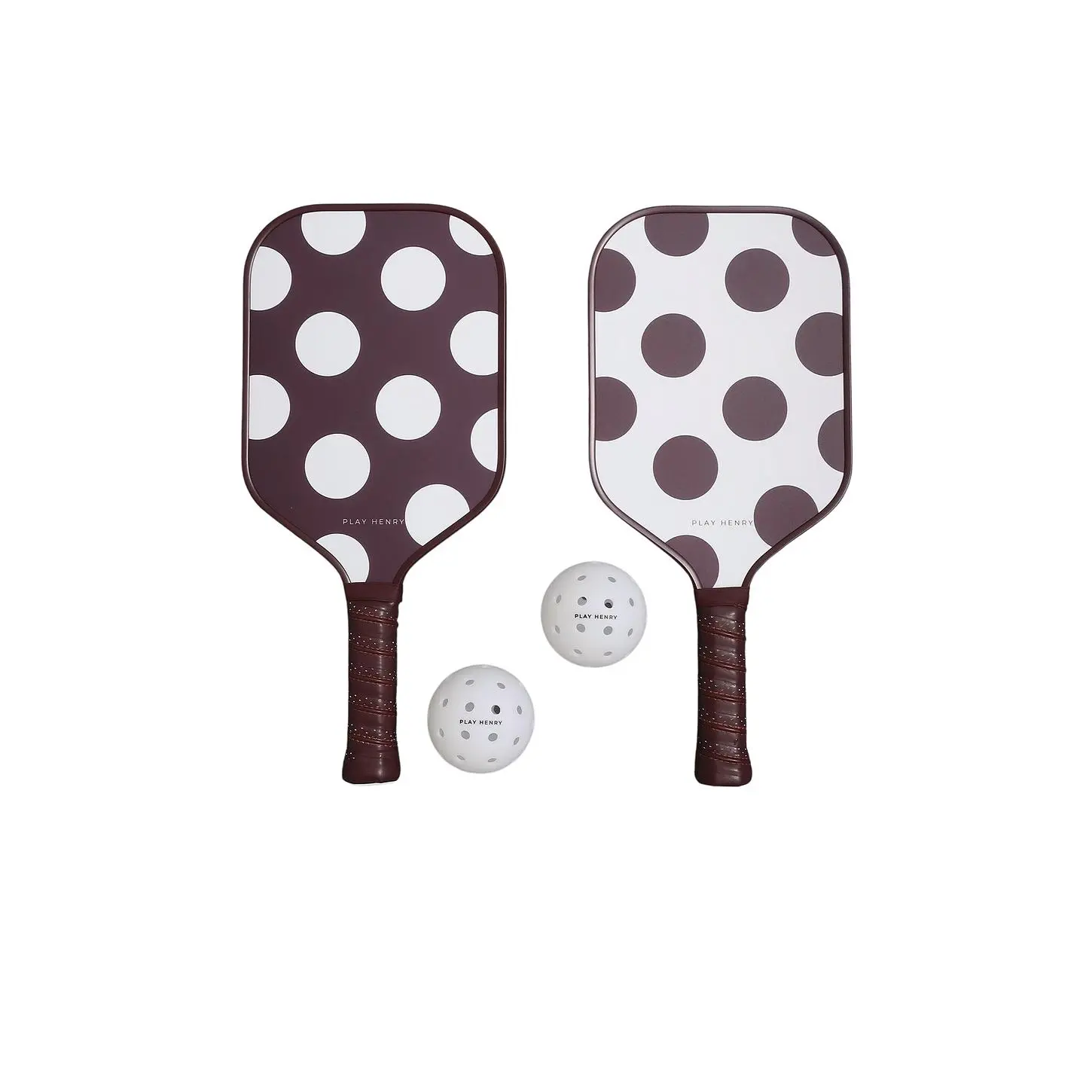 Play Henry Pickleball Paddle Gift Set in Polka Dot